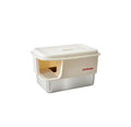 Petstar Stainless Steel Semi-Enclosed Cat Litter Box, Odor Control