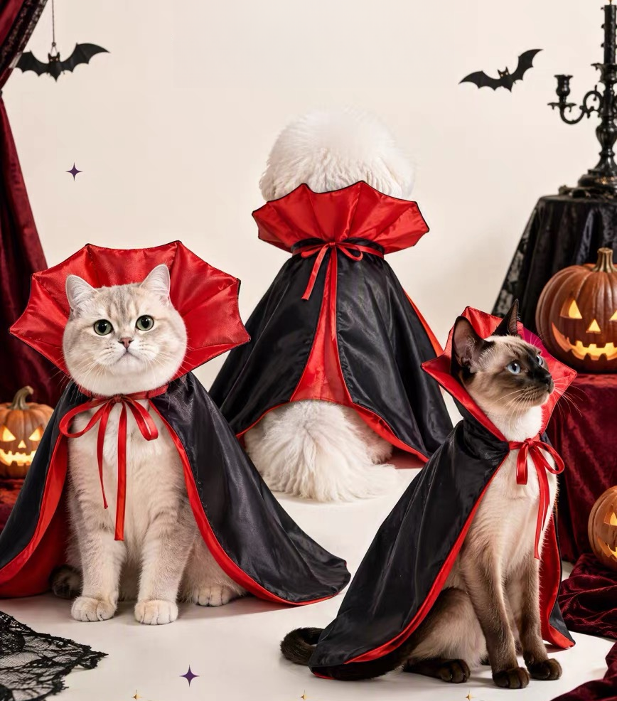 Halloween Pet Magic Cape – Funny Wizard Costume for Dogs & Cats