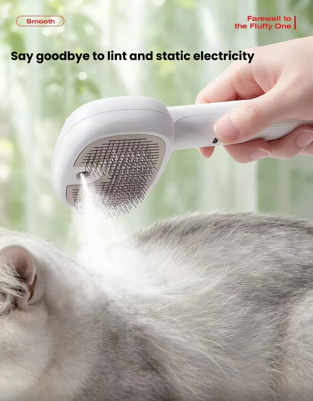 Petstar Spray Deshedding Brush for Cats & Dogs