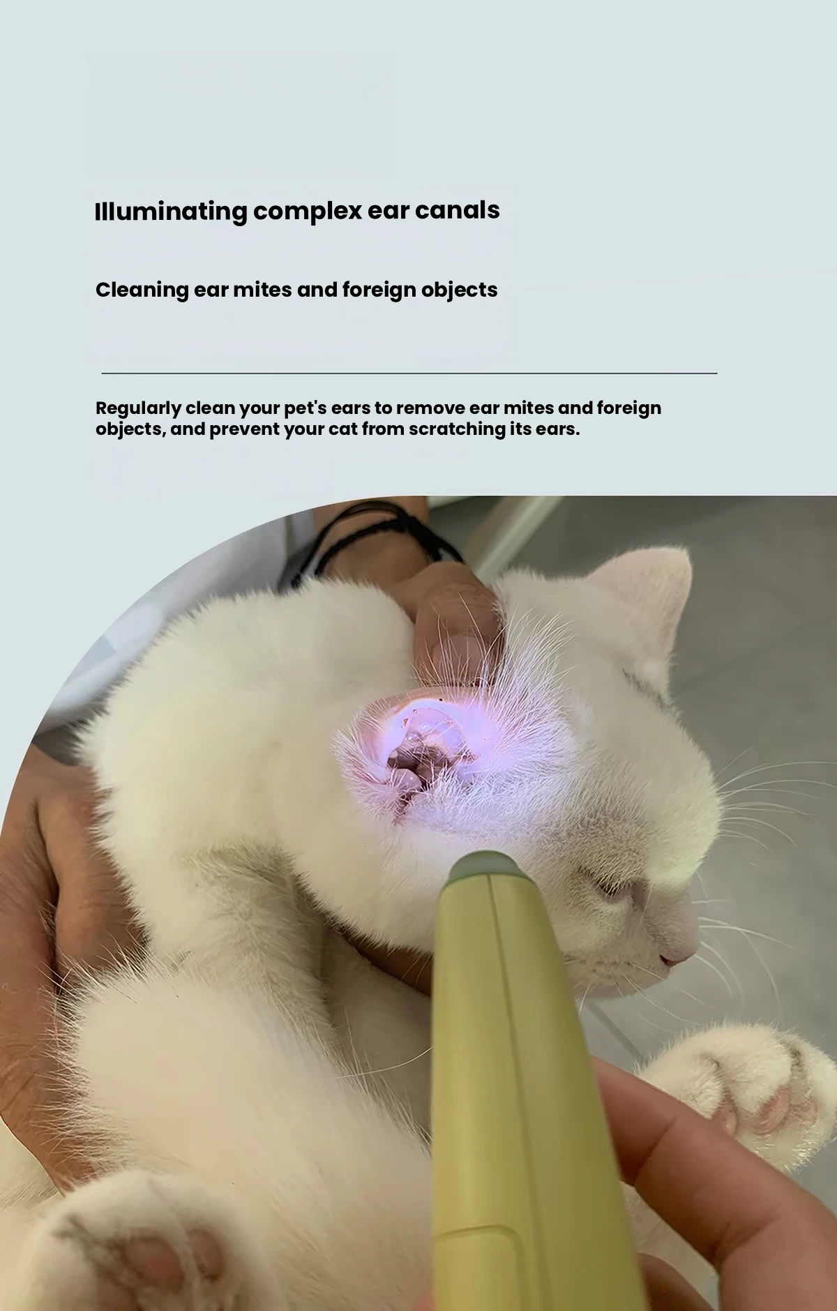 AIWO LED Pet Nail Clippers with Ear Inspection Light – Nail Trimmer for Cats & Dogs