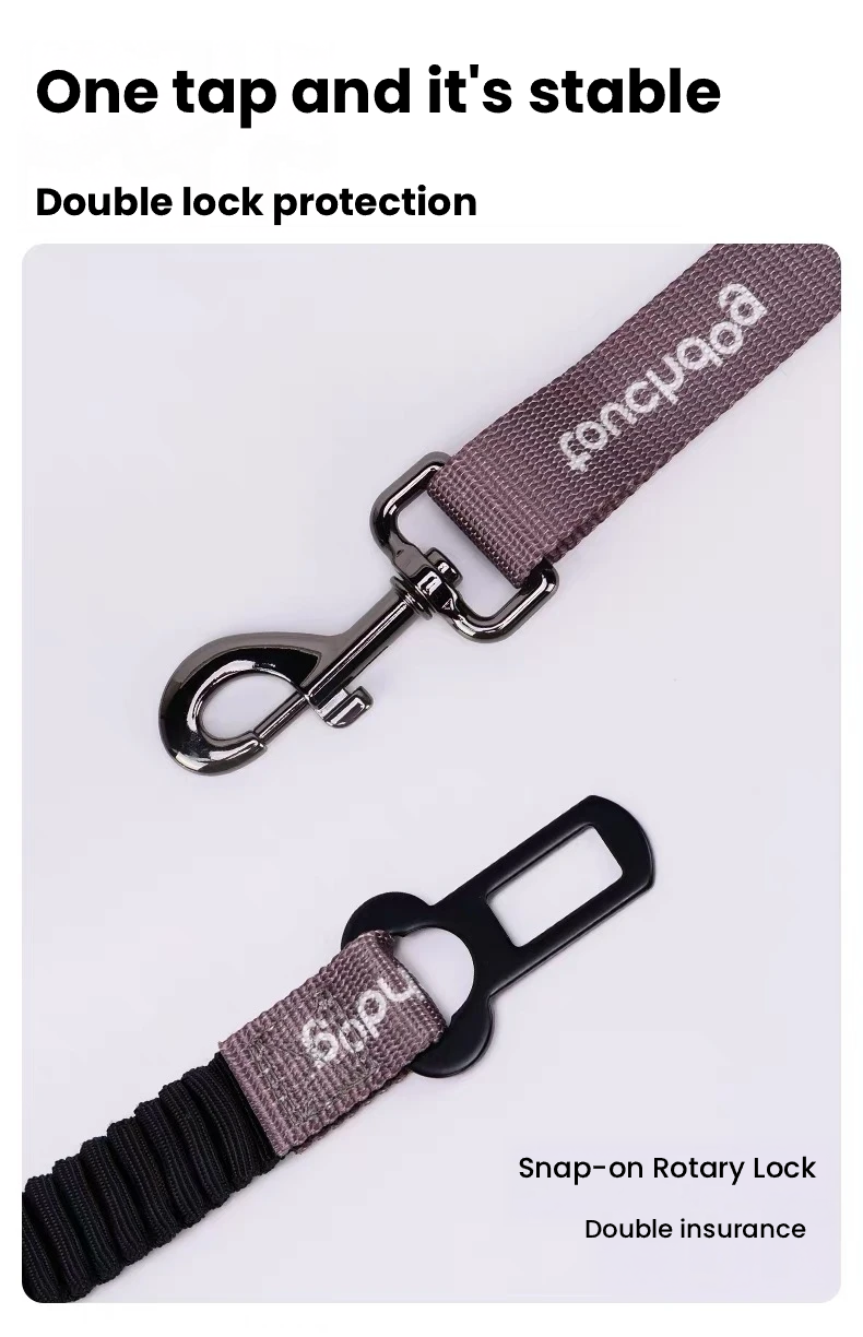 Touchdog Dog Car Seat Belt – Adjustable Safety Tether for Dogs