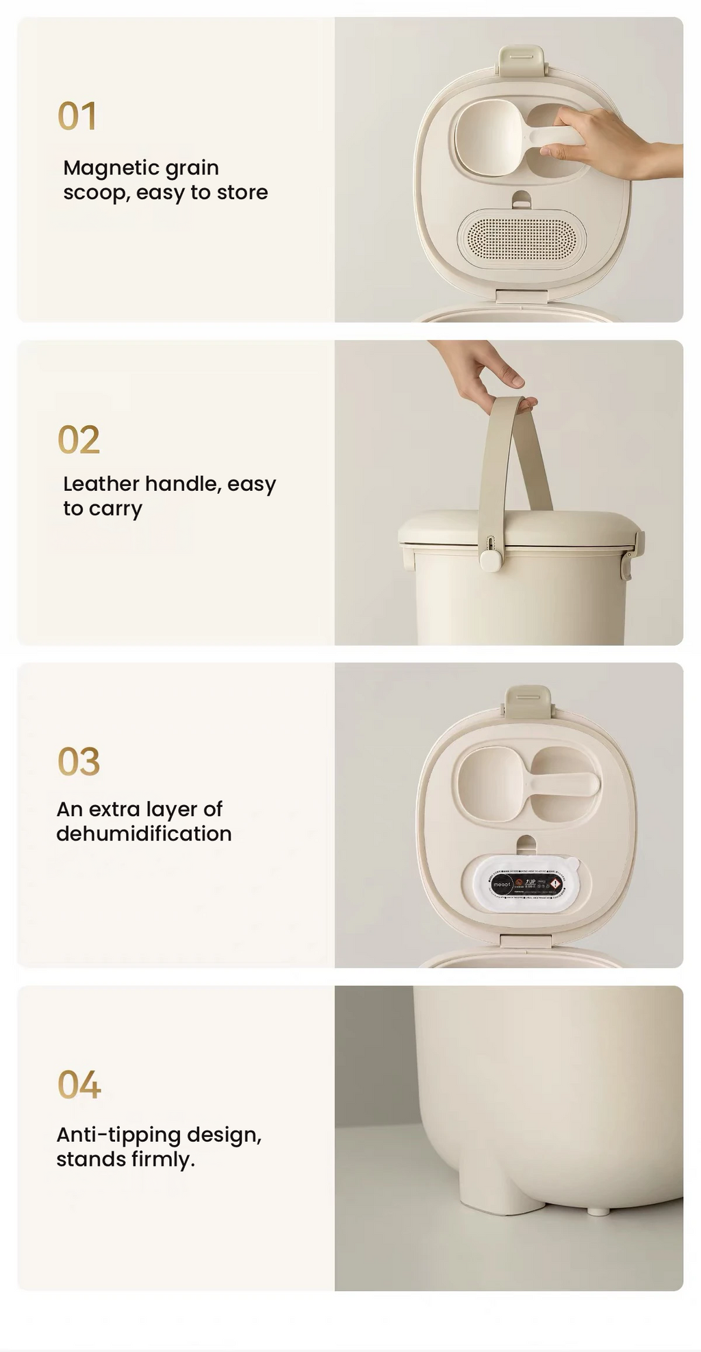 Meoof Airtight Pet Food Storage Container