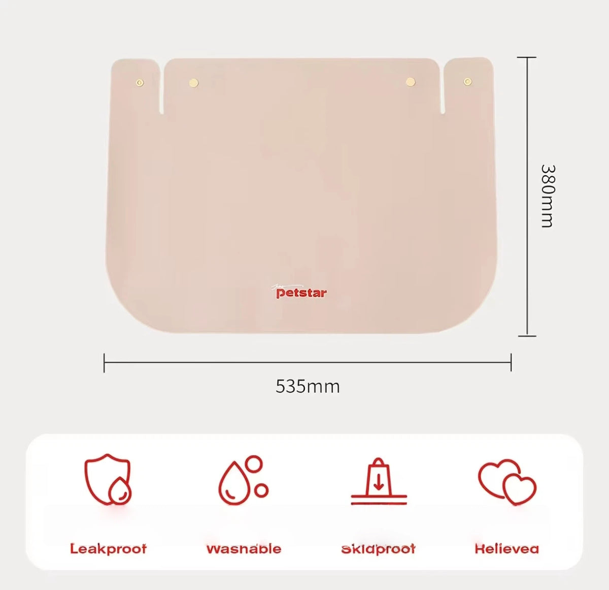Petstar Elevated Ceramic Cat & Dog Bowl, Non-Spill Design
