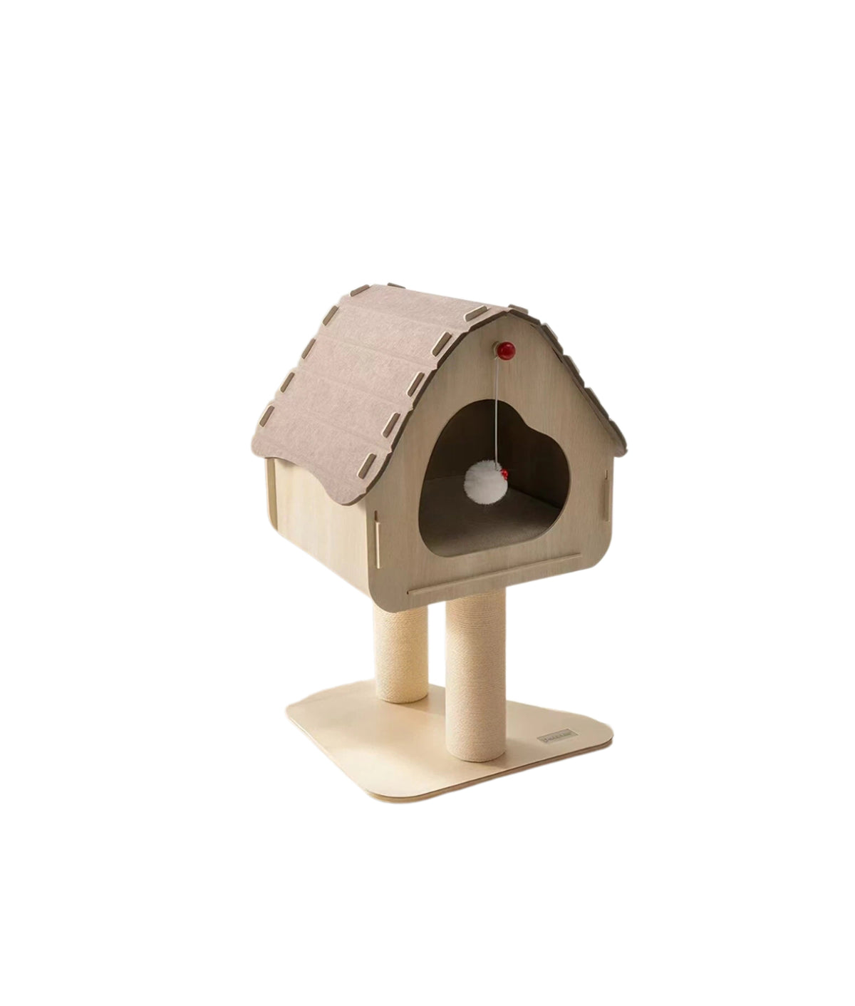 Petstar Rooftop Cat Tree with Scratching Post, Space-Saving Design