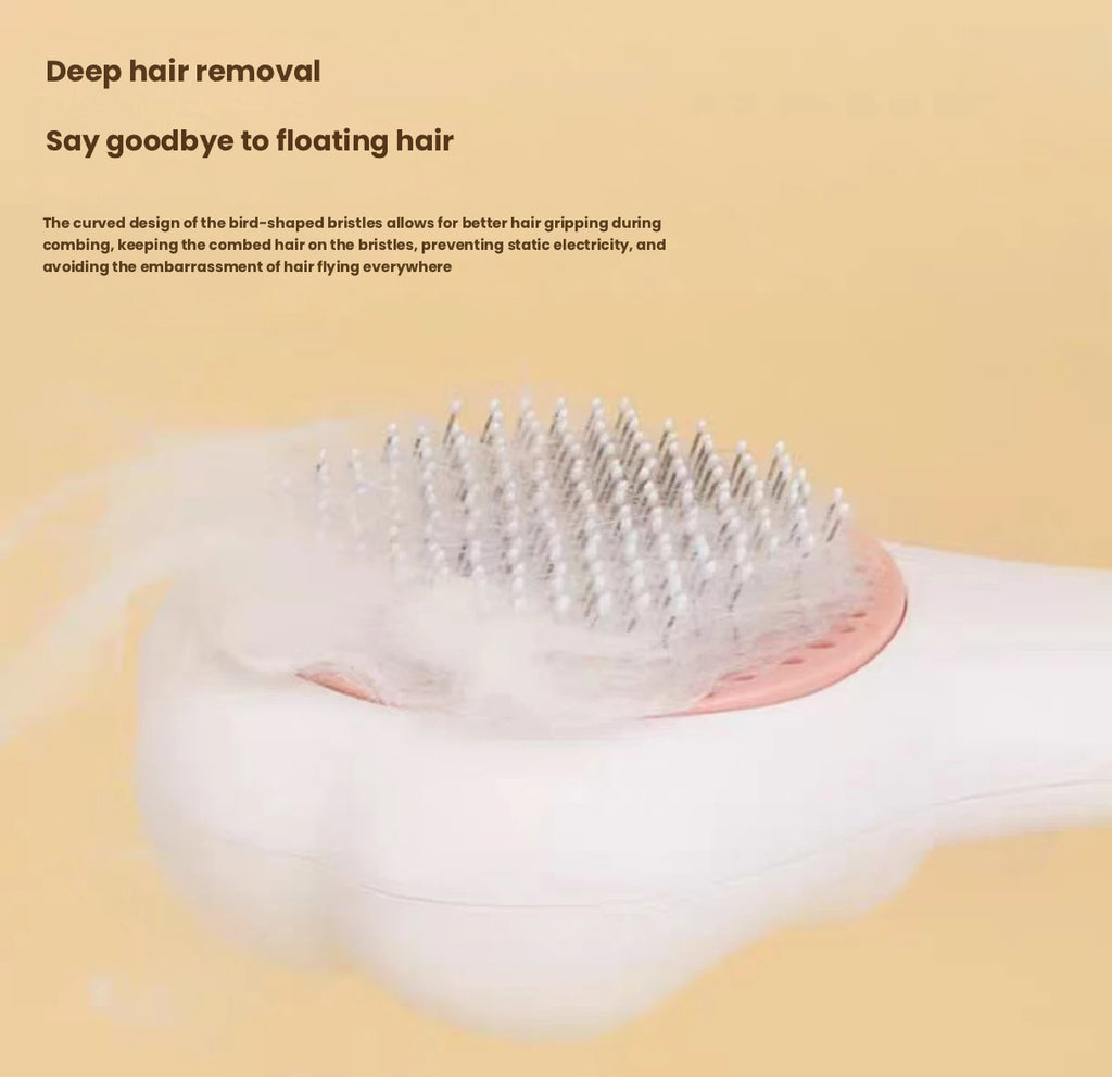 Cat Paw Deshedding Brush, One-Click Hair Removal Grooming Comb