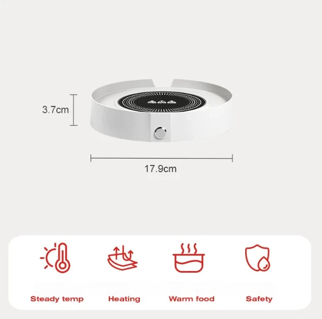 Petstar warming base dimensions: 17.9 cm wide and 3.7 cm high