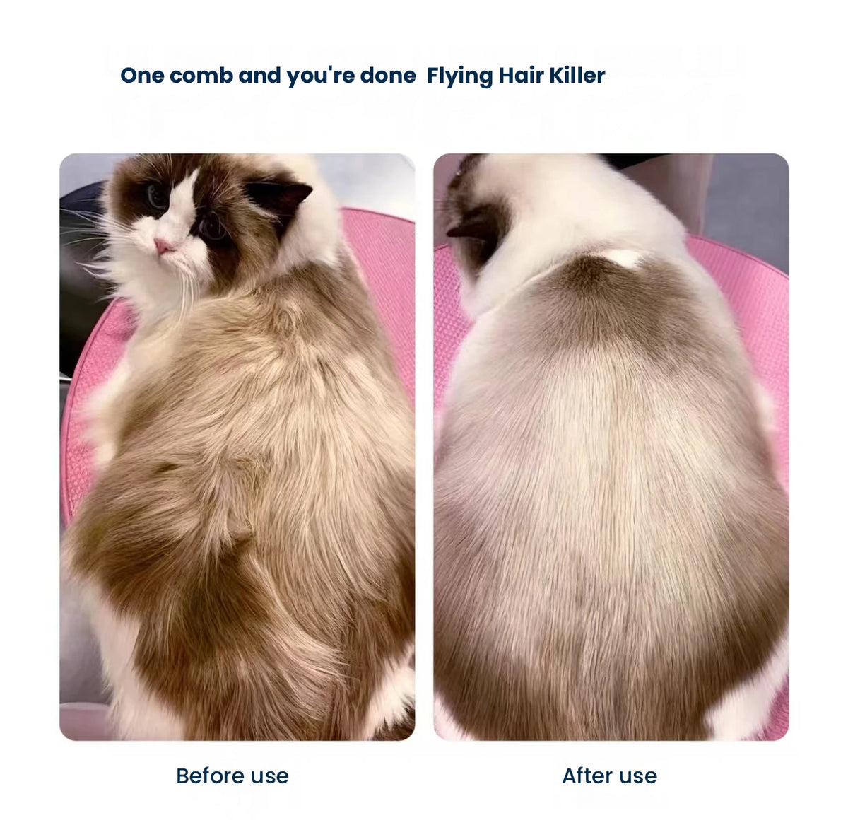 Spray Pet Grooming Brush for Cats & Dogs, Deshedding Comb
