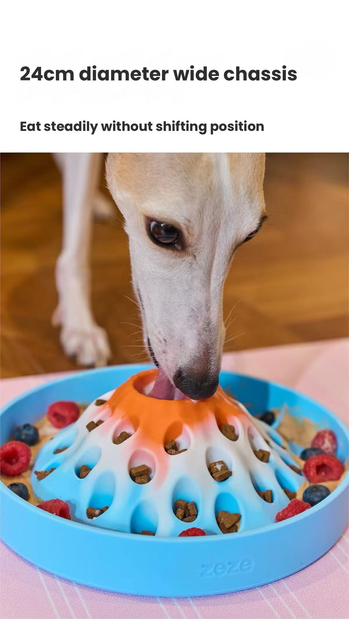 Zeze Volcano Slow Feeder Bowl – Silicone Pet Bowl & Feeding Mat