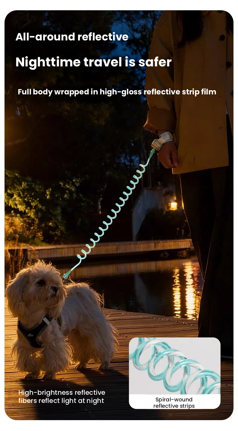 POPOCOLA Hands-Free Retractable Dog Leash for Small Dogs