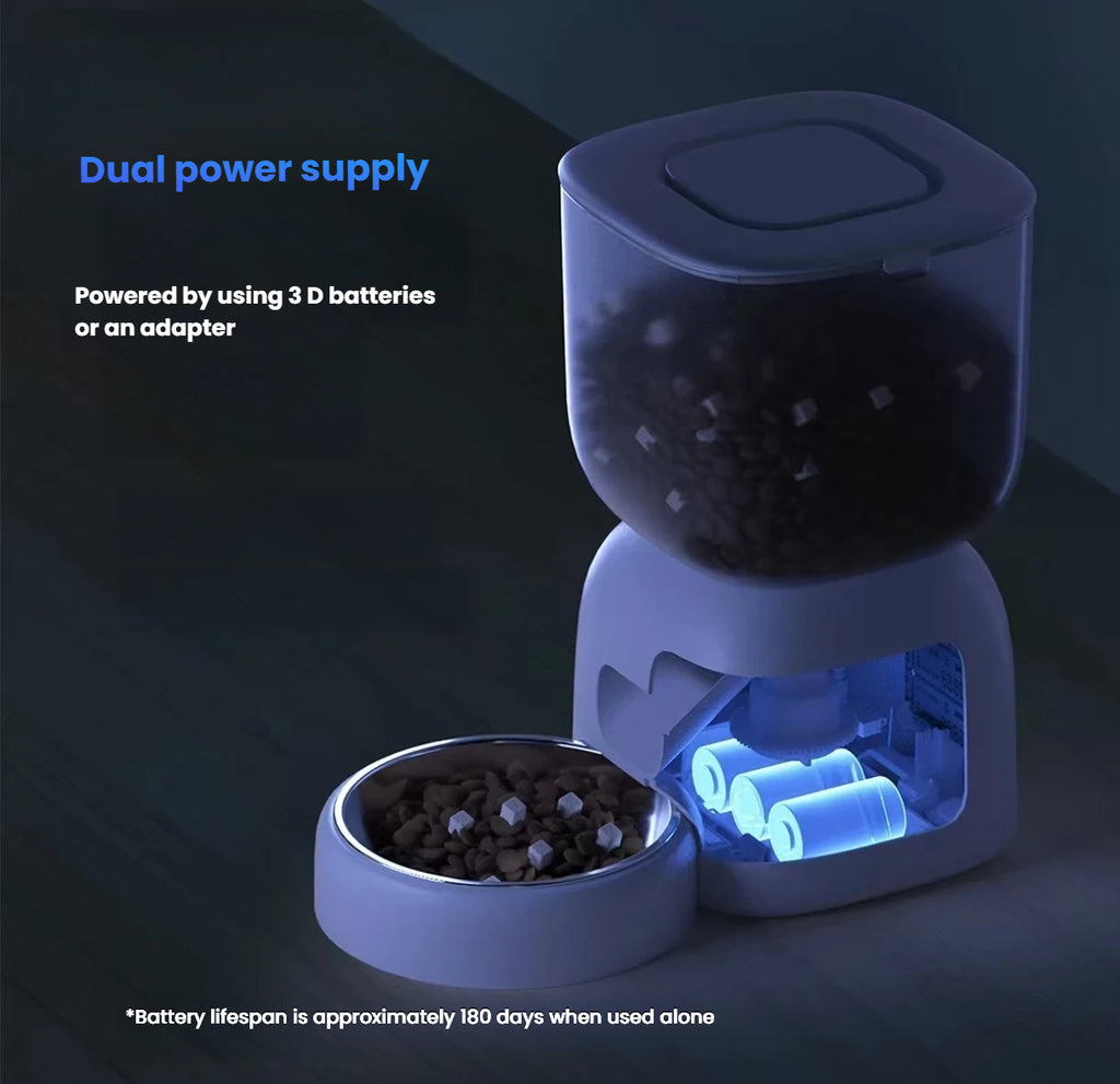 Petwant Automatic Cat & Dog Feeder, Remote Timed & Portion Control