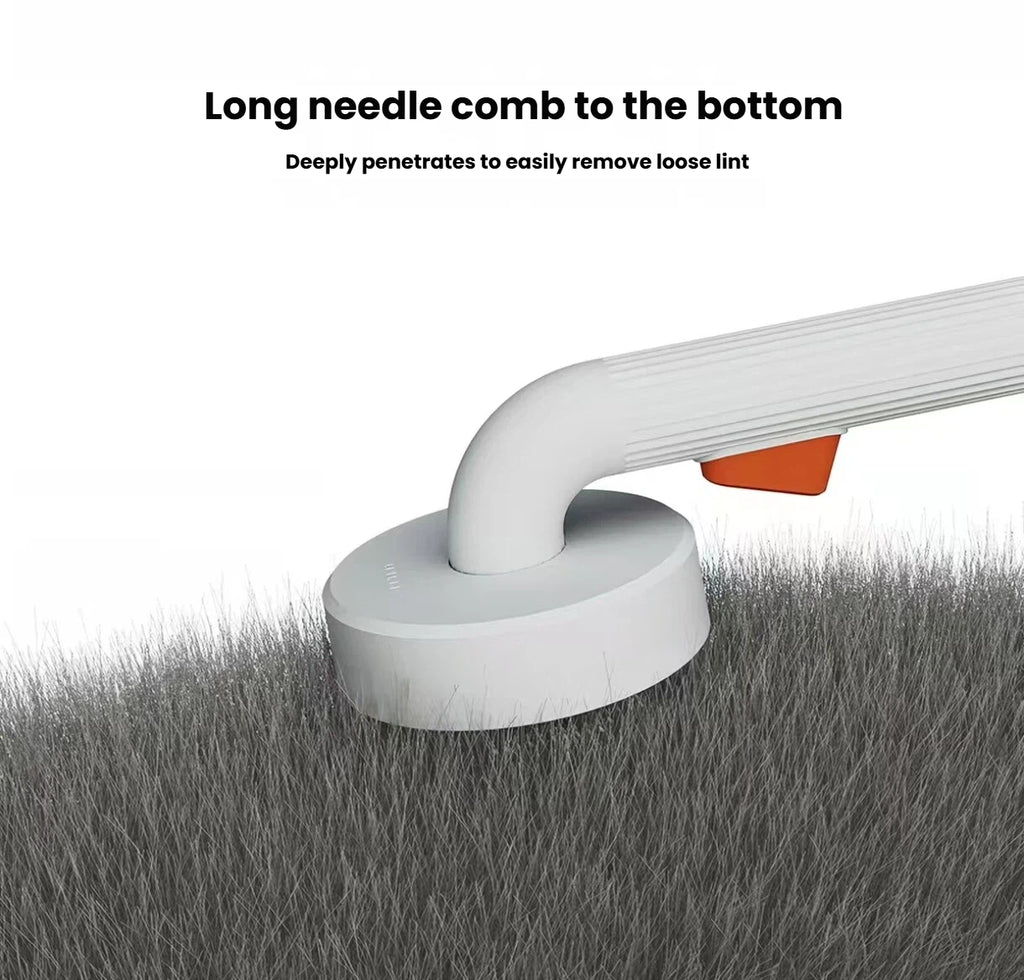 Long angled pins lifting loose fur from a pet coat
