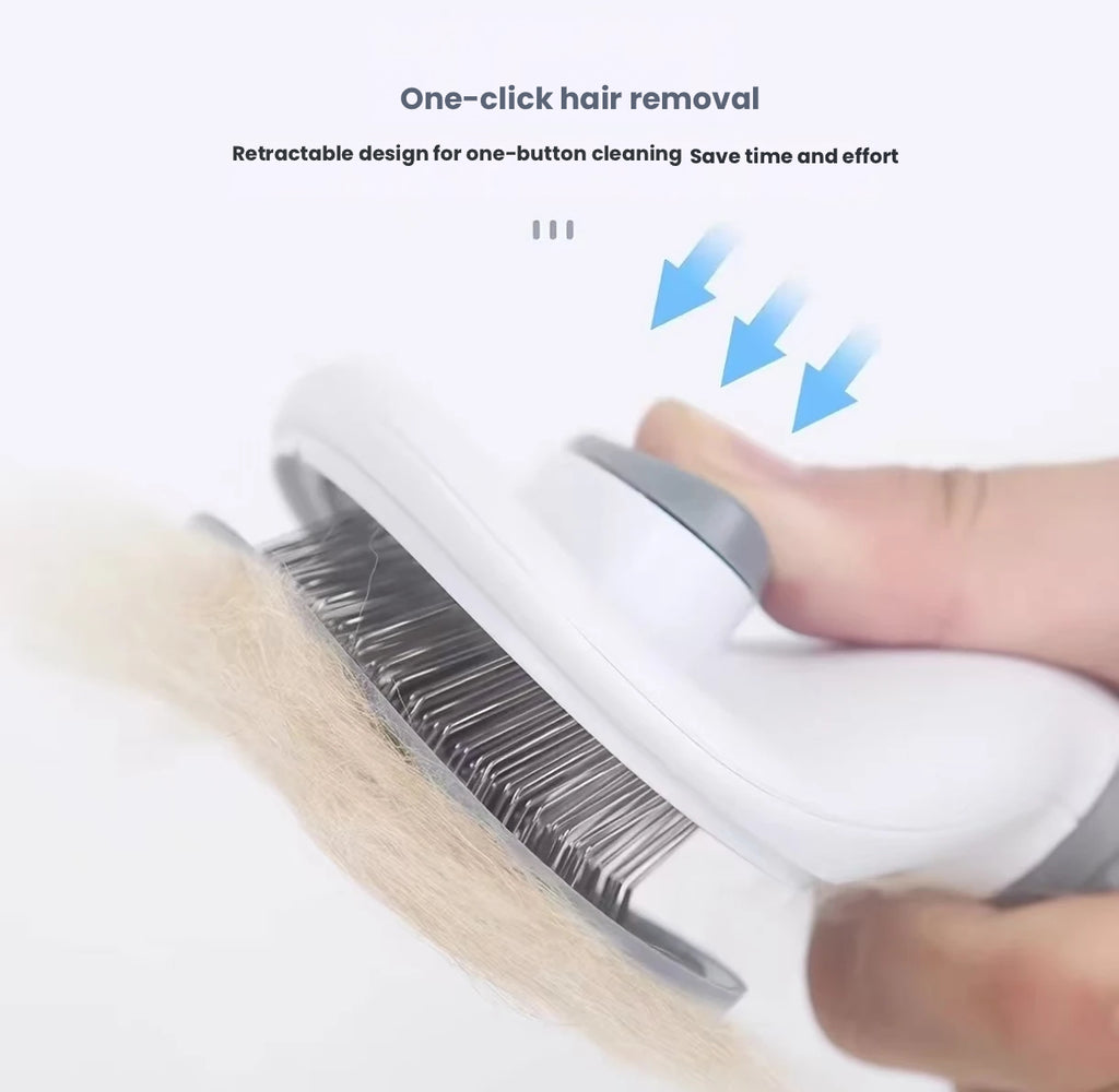 Pet Grooming Brush for Cats & Dogs, Deshedding Hair Remover