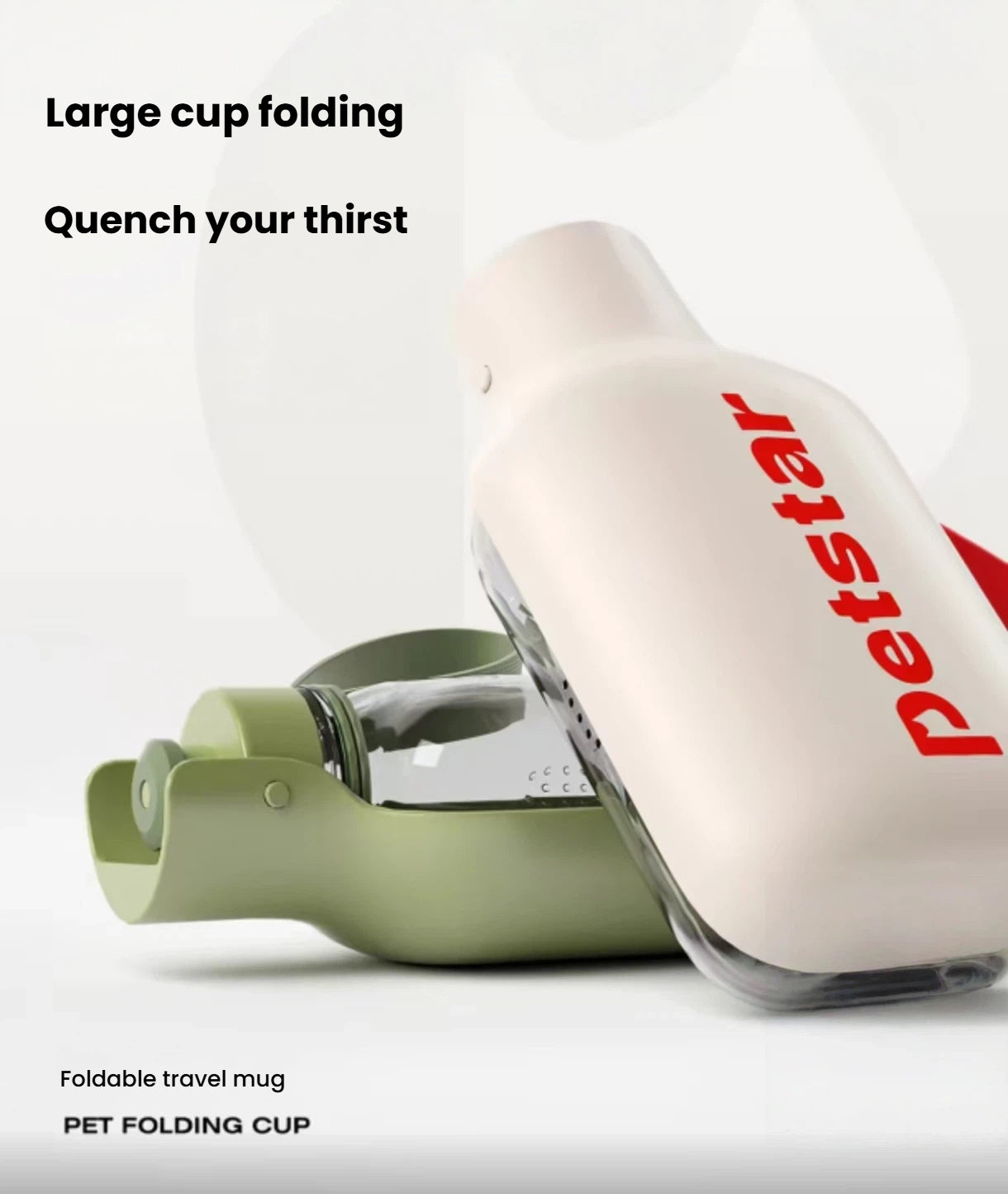 Petstar Foldable Portable Dog Water Bottle with Large Capacity