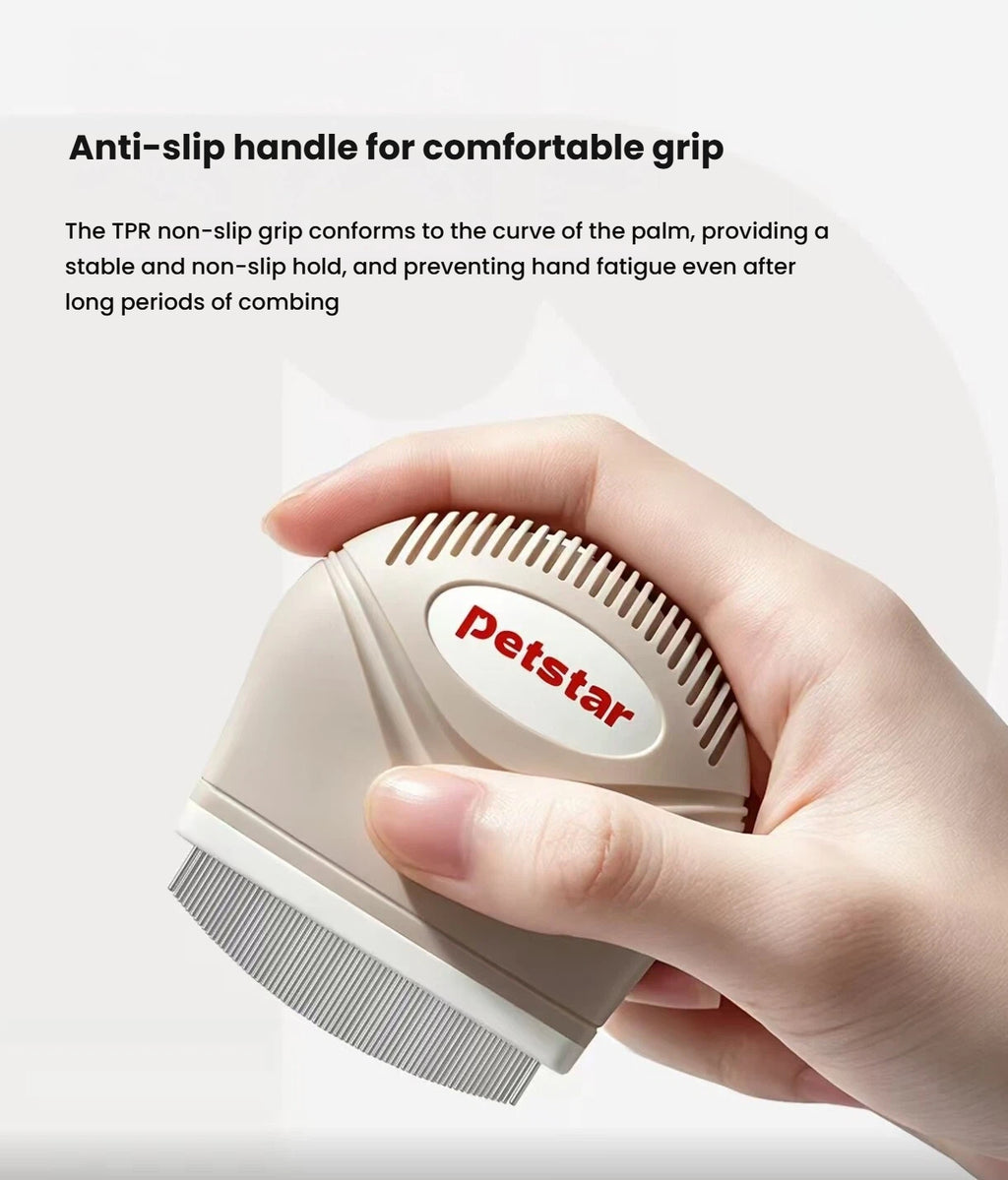 Petstar Facial Grooming Brush for Cats & Dogs, Deshedding Comb