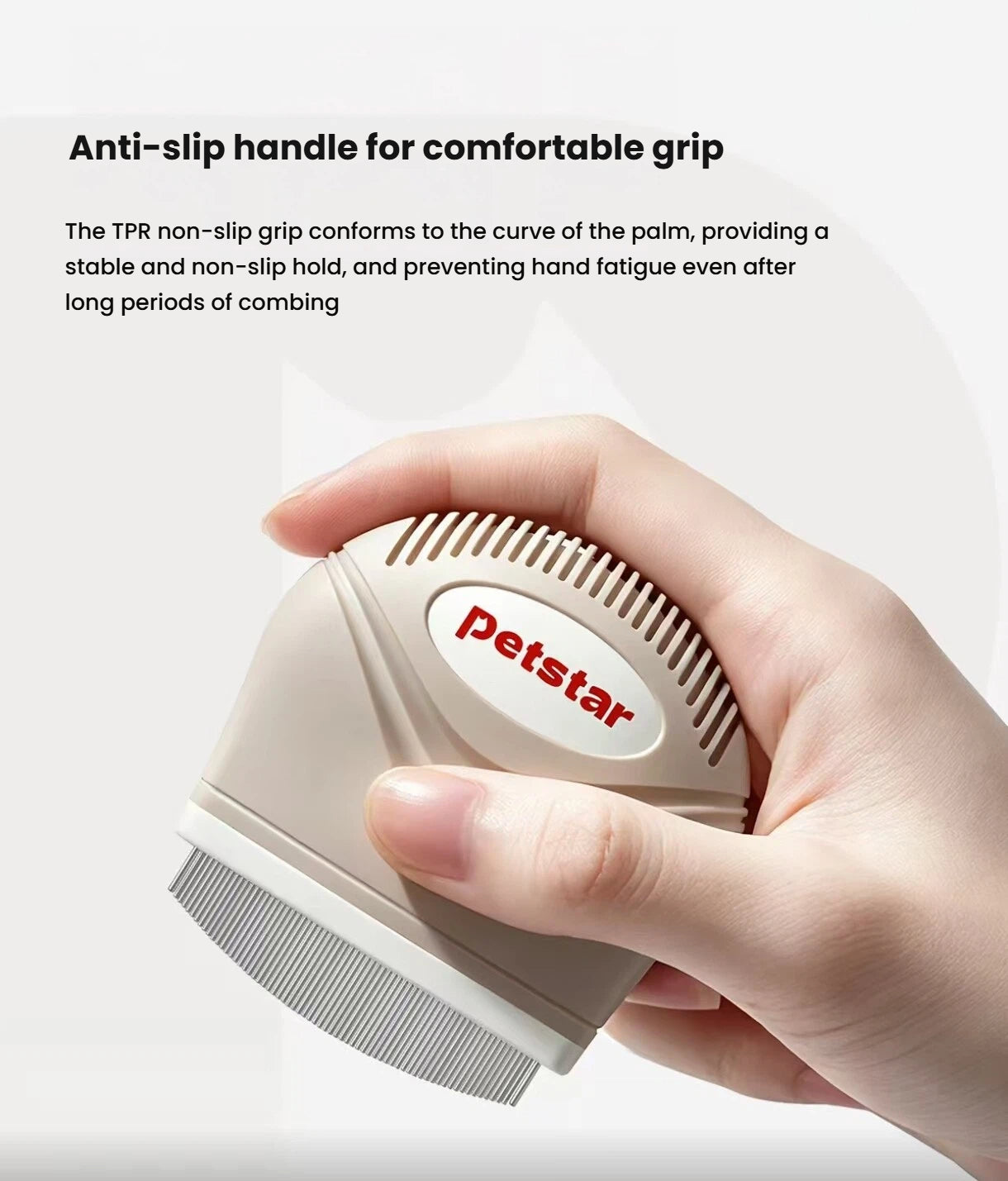 Petstar Facial Grooming Brush for Cats & Dogs, Deshedding Comb
