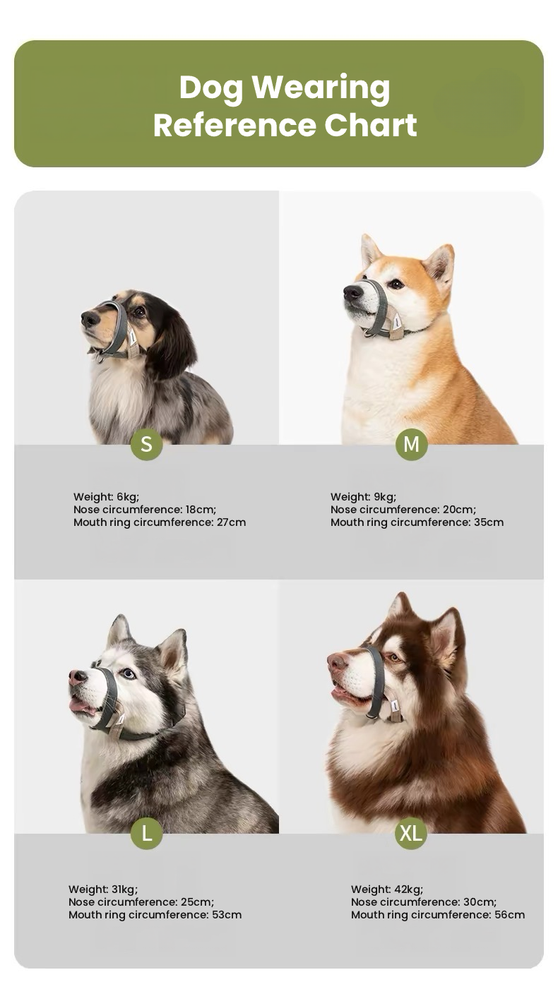 HiDREAM Adjustable Dog Muzzle – Medium & Large Dogs
