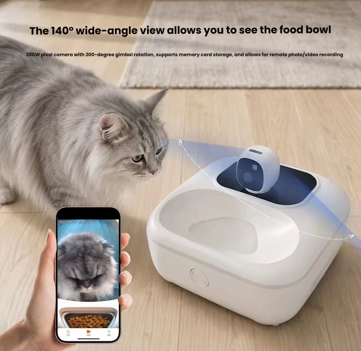 Naipet Smart Wet Food Feeder with Cooling & Timed Feeding