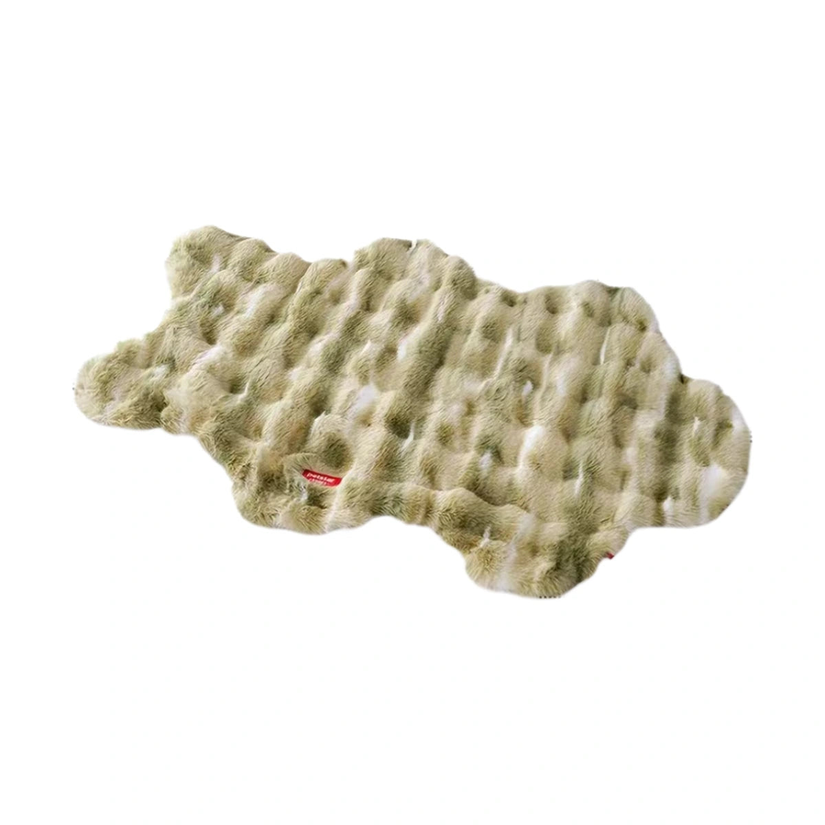 Green Petstar plush dog and cat mat