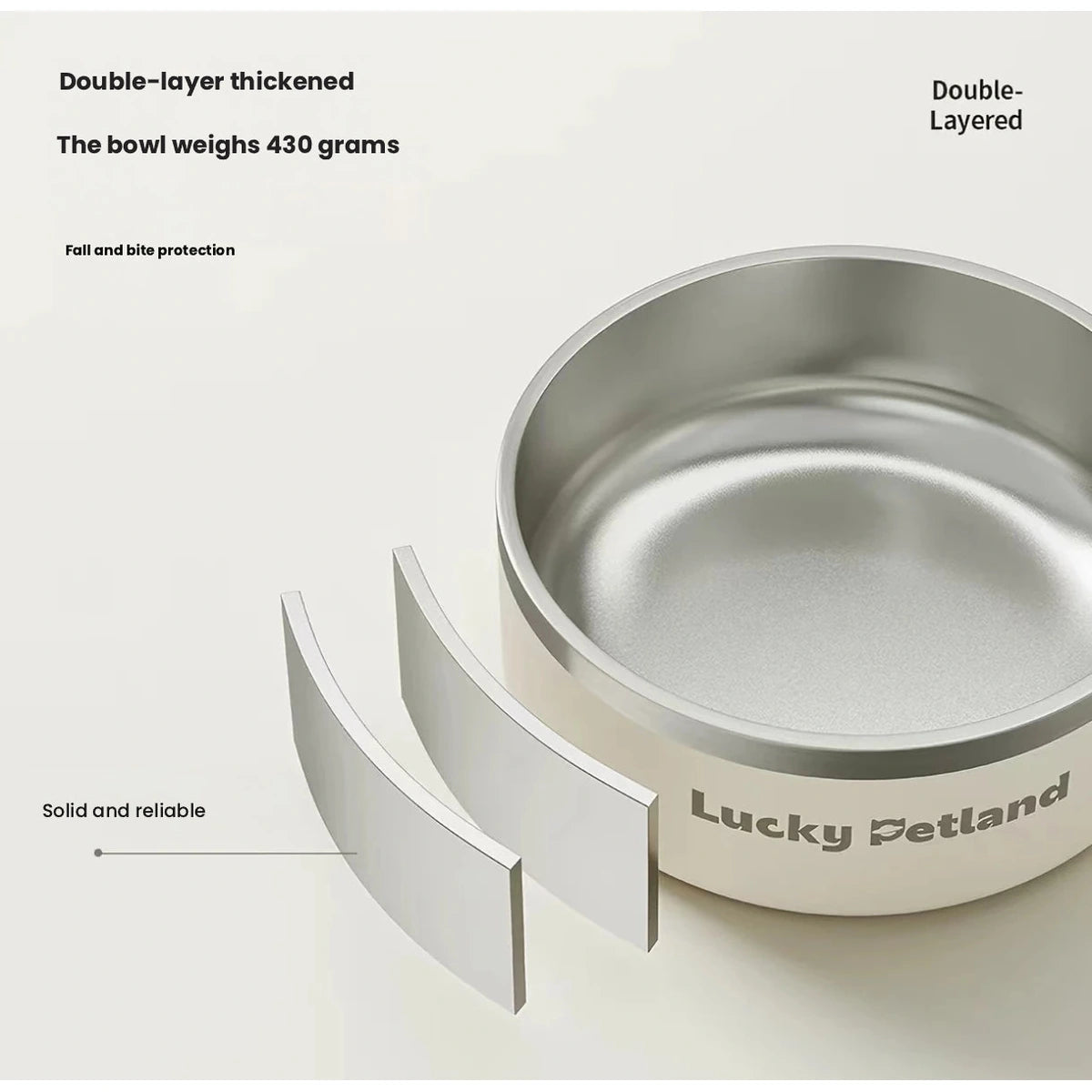 Diagram of the removable steel liner and white outer bowl