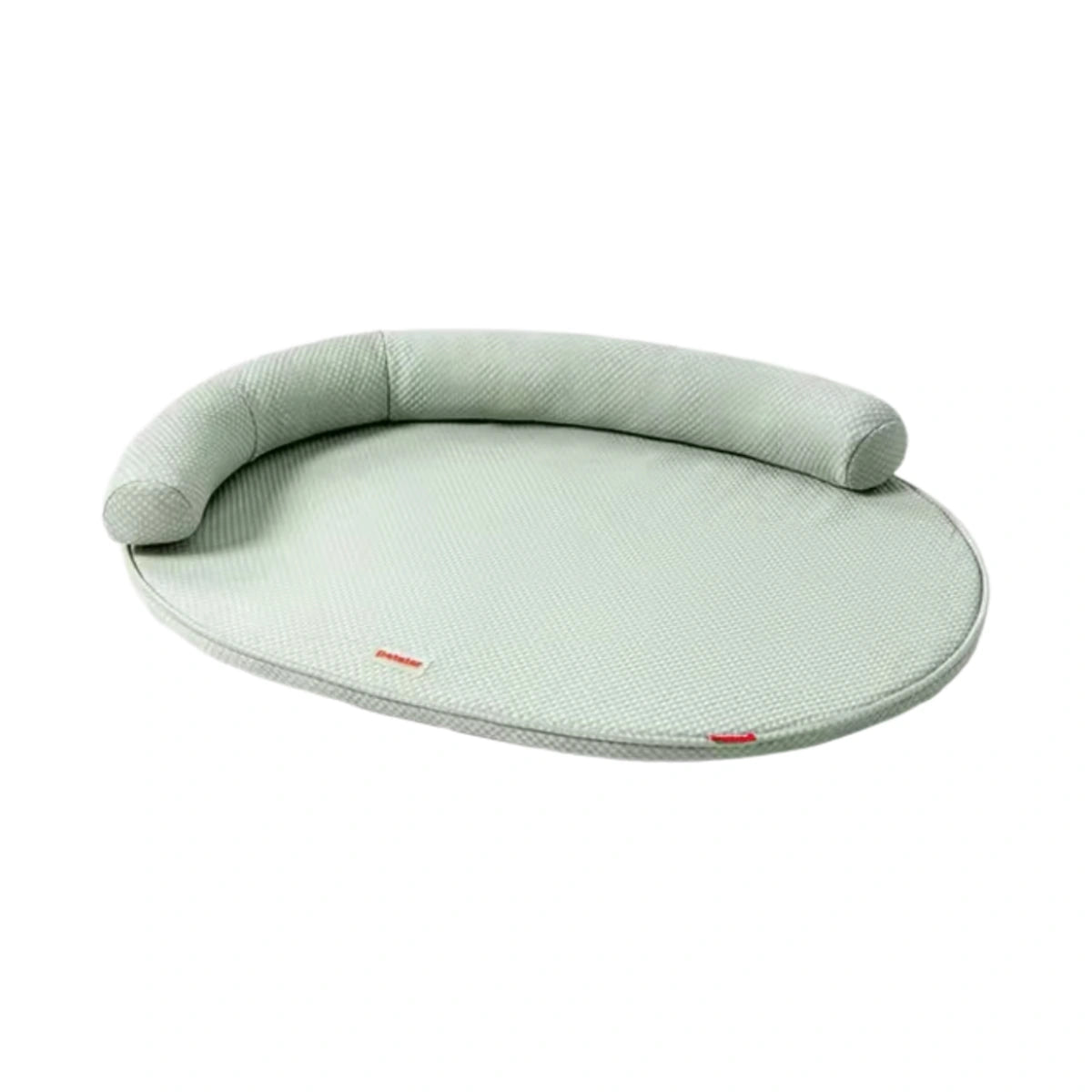 Pale green Petstar cooling pet mat with raised pillow edge