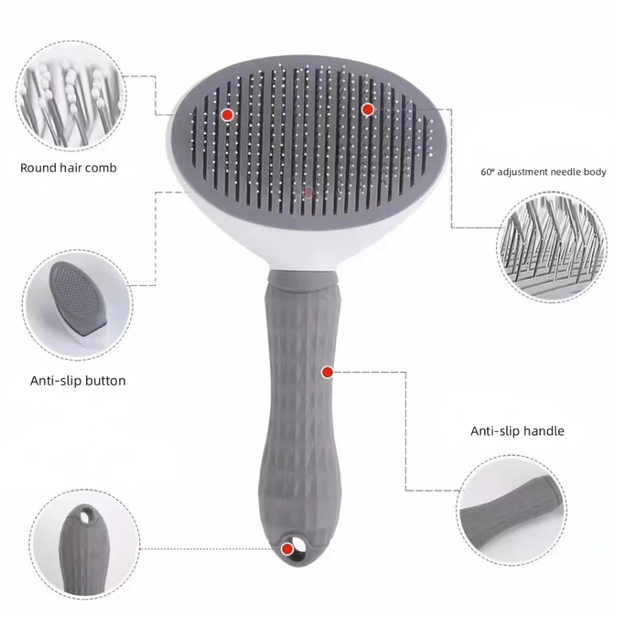 Diagram of the brush pins and release mechanism