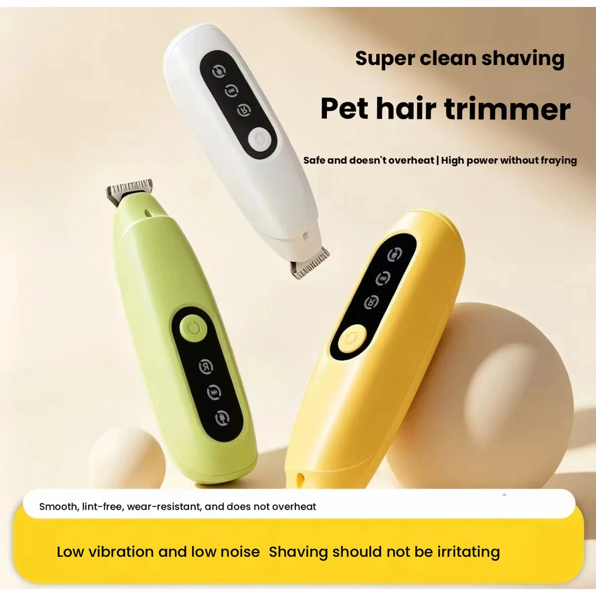 Pet hair trimmer body and blade overview