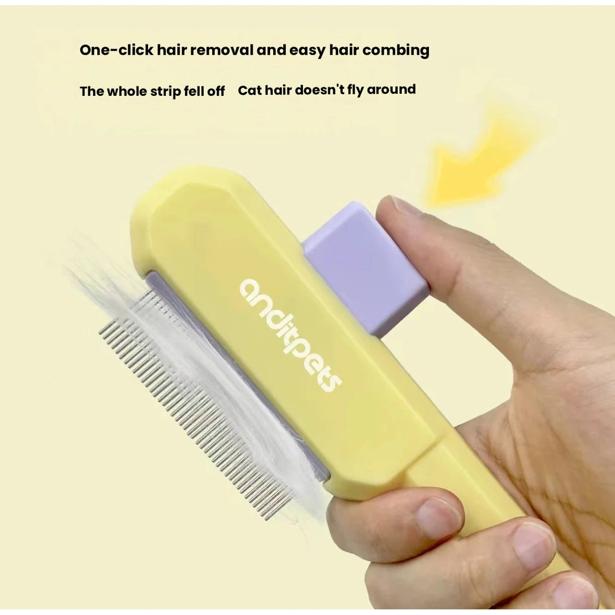 Push control on the Yellow andipets comb