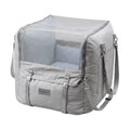 Grey POPOCOLA small dog car seat bed with carry handles