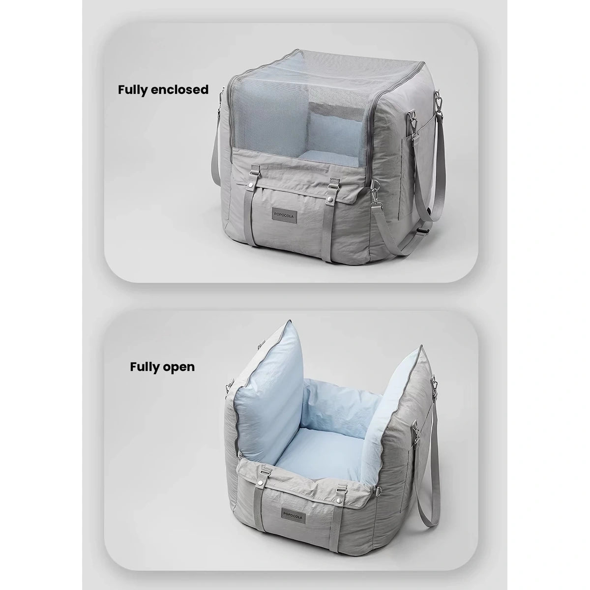 POPOCOLA car bed with side panels opened and closed