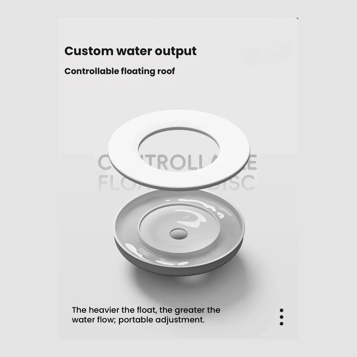 Diagram of the removable water-bowl platform