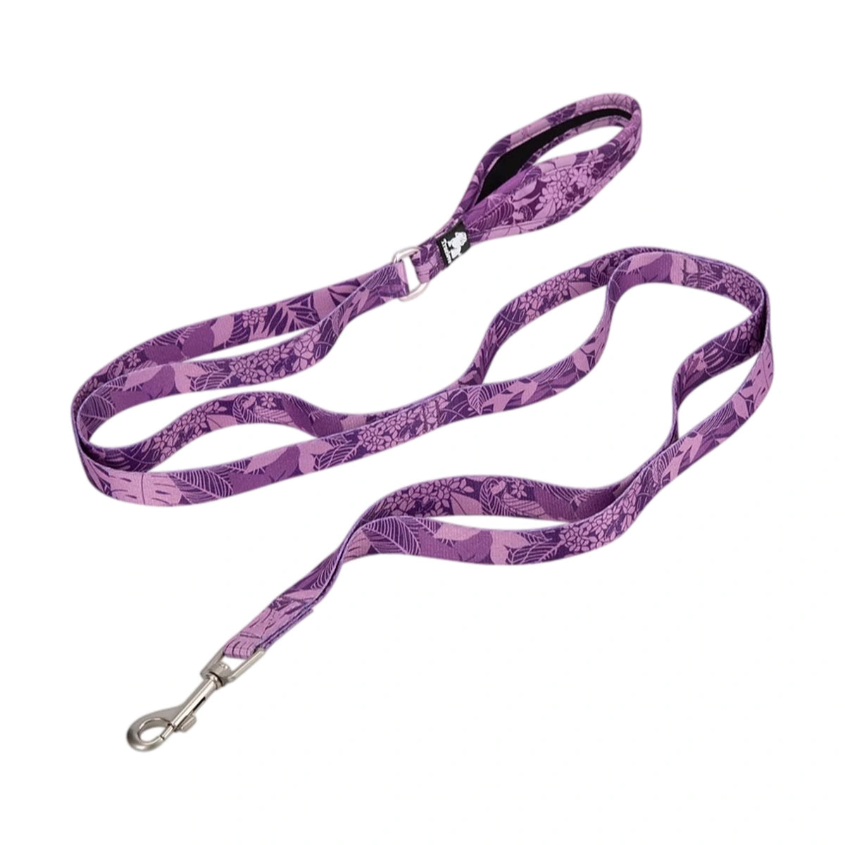 Purple camouflage Truelove multi-handle dog leash