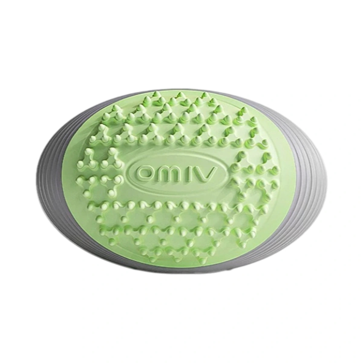 Green textured dog ball with raised nubs