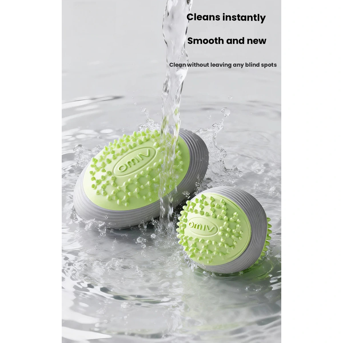 Textured dog ball shown in water