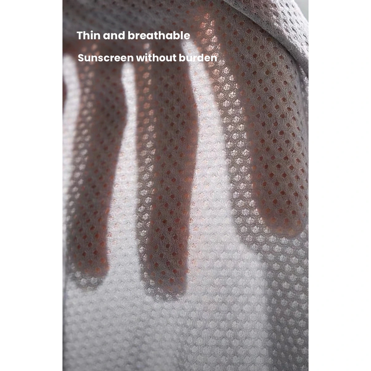 Close-up of breathable vest fabric