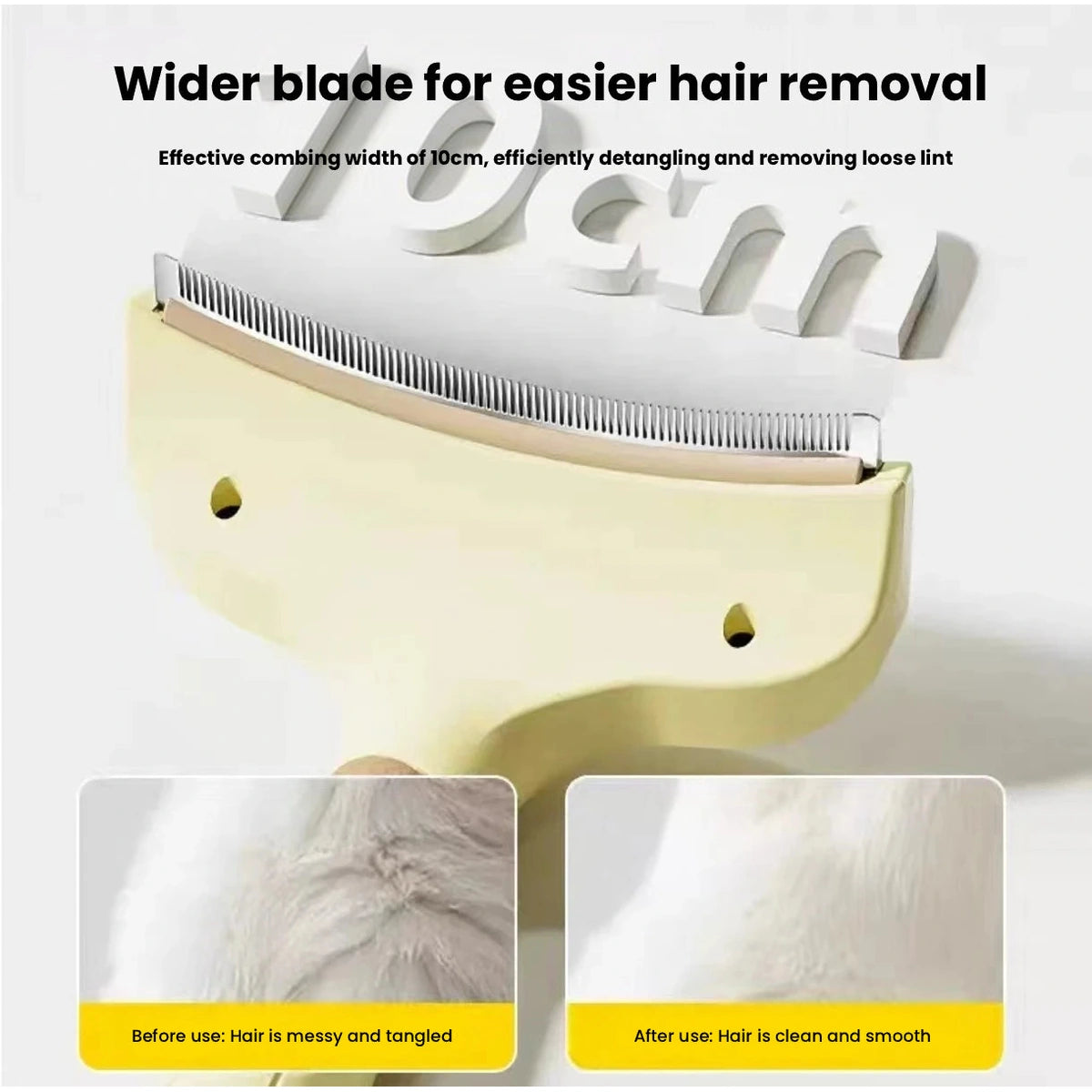 Removable brush head and comb teeth