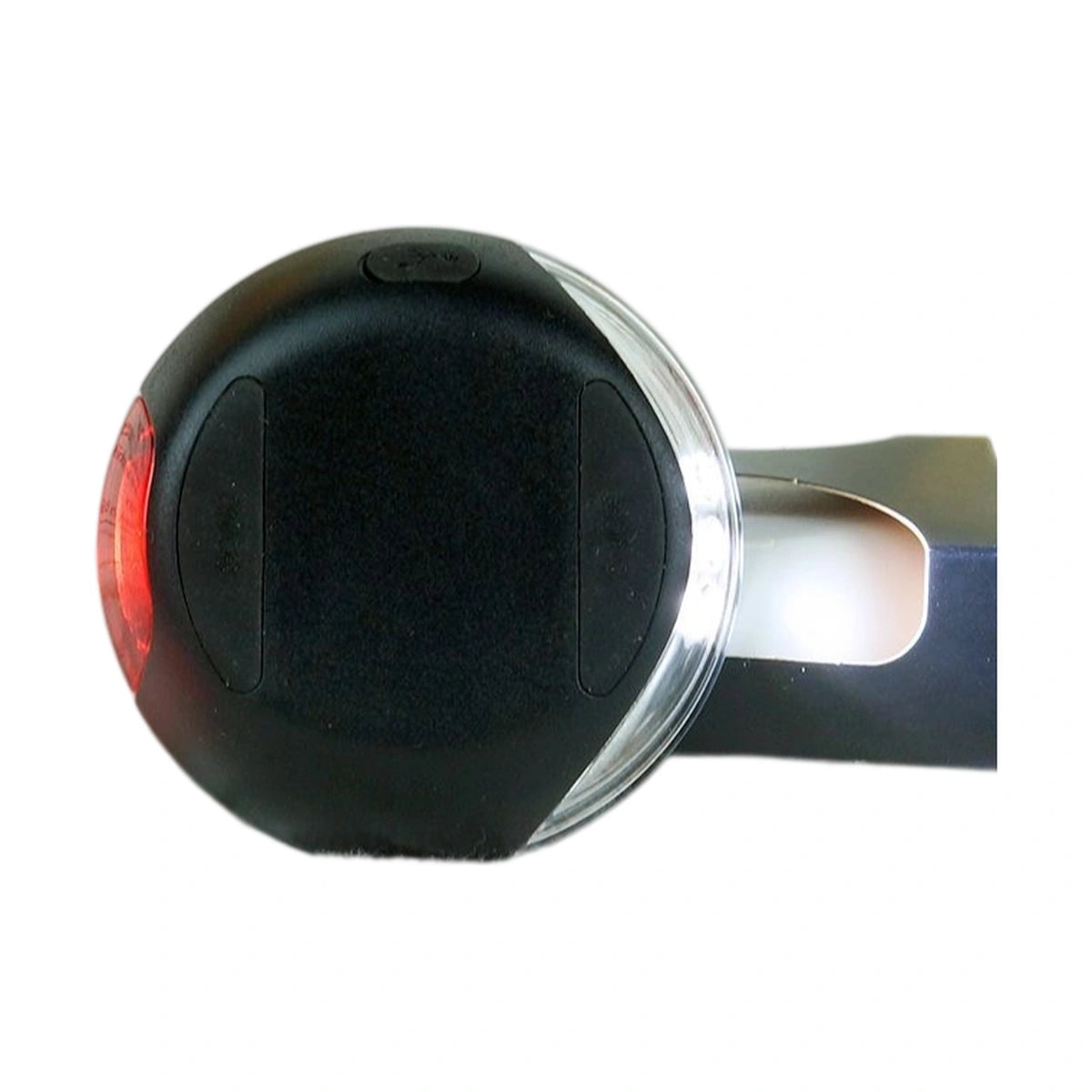 Black flexi LED leash lighting unit from front