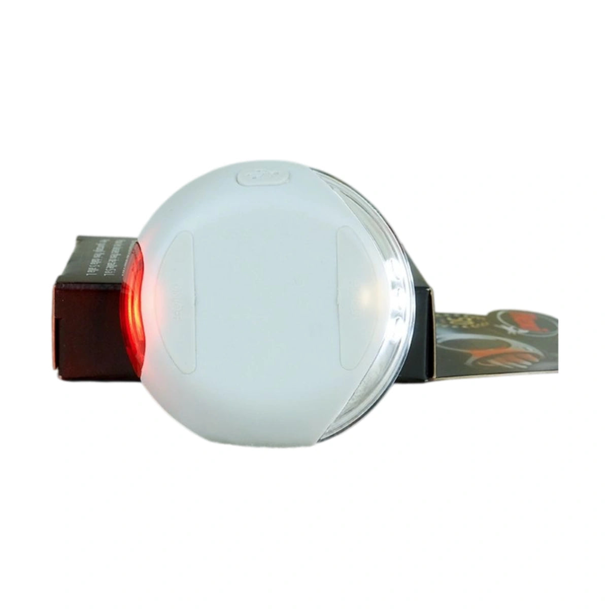 White flexi LED leash lighting unit from front