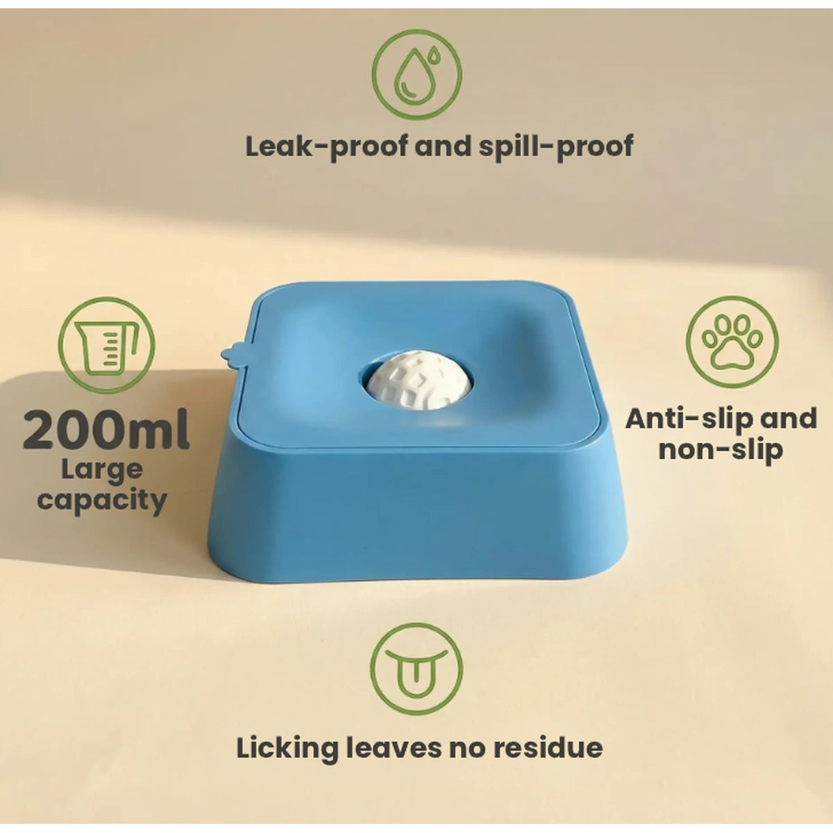 Blue lick bowl diagram showing rounded centre