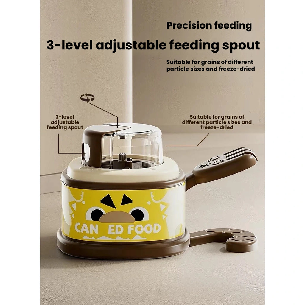 Adjustable food outlet on BNBNO pet treat toy