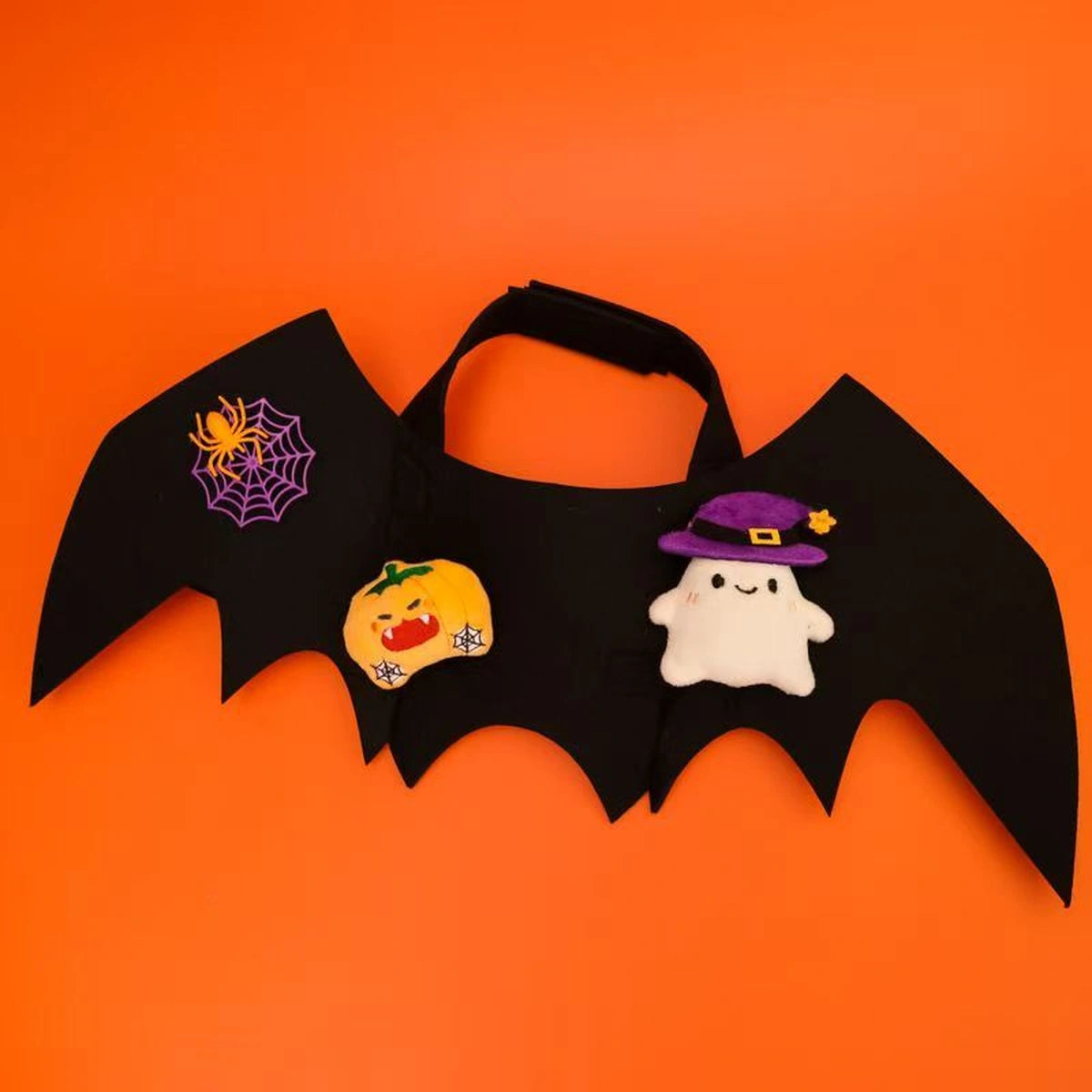 Bat wings with witch and ghost Halloween charms