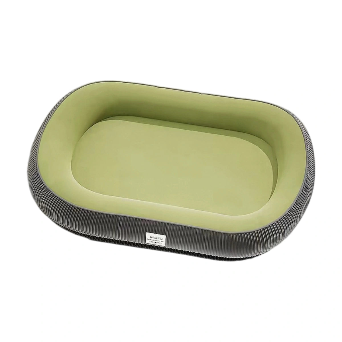 Green Hipidog oval pet bed mat