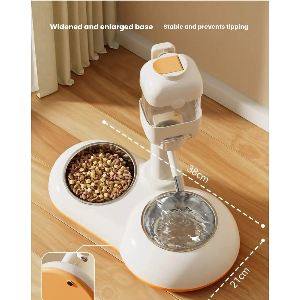 White Hipidog food and water station viewed from above