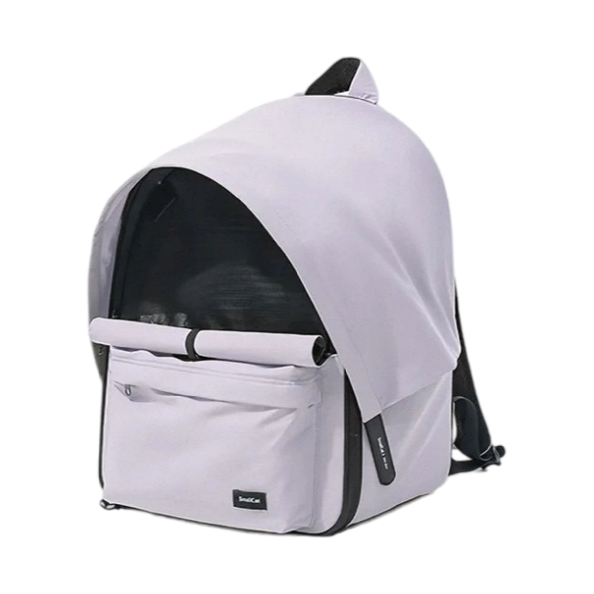 Purple SmallCat pet carrier backpack with front opening