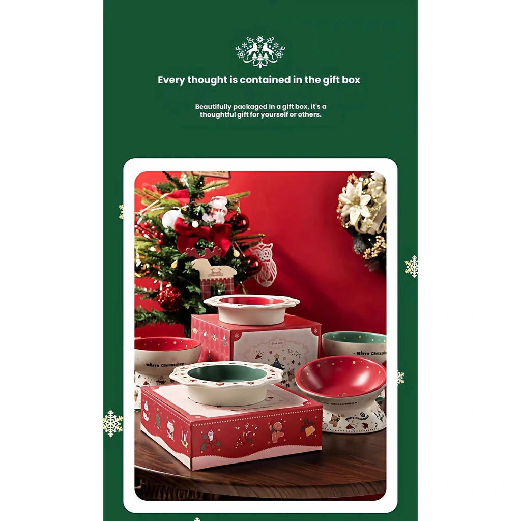 Petdebby Christmas bowl promotional panel showing gift packaging