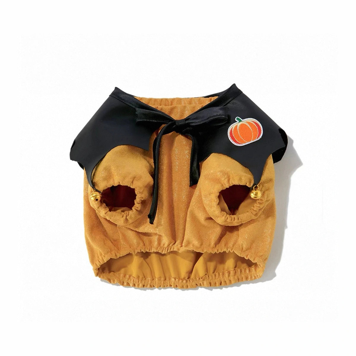 Orange and black UFBemo pumpkin imp cape costume
