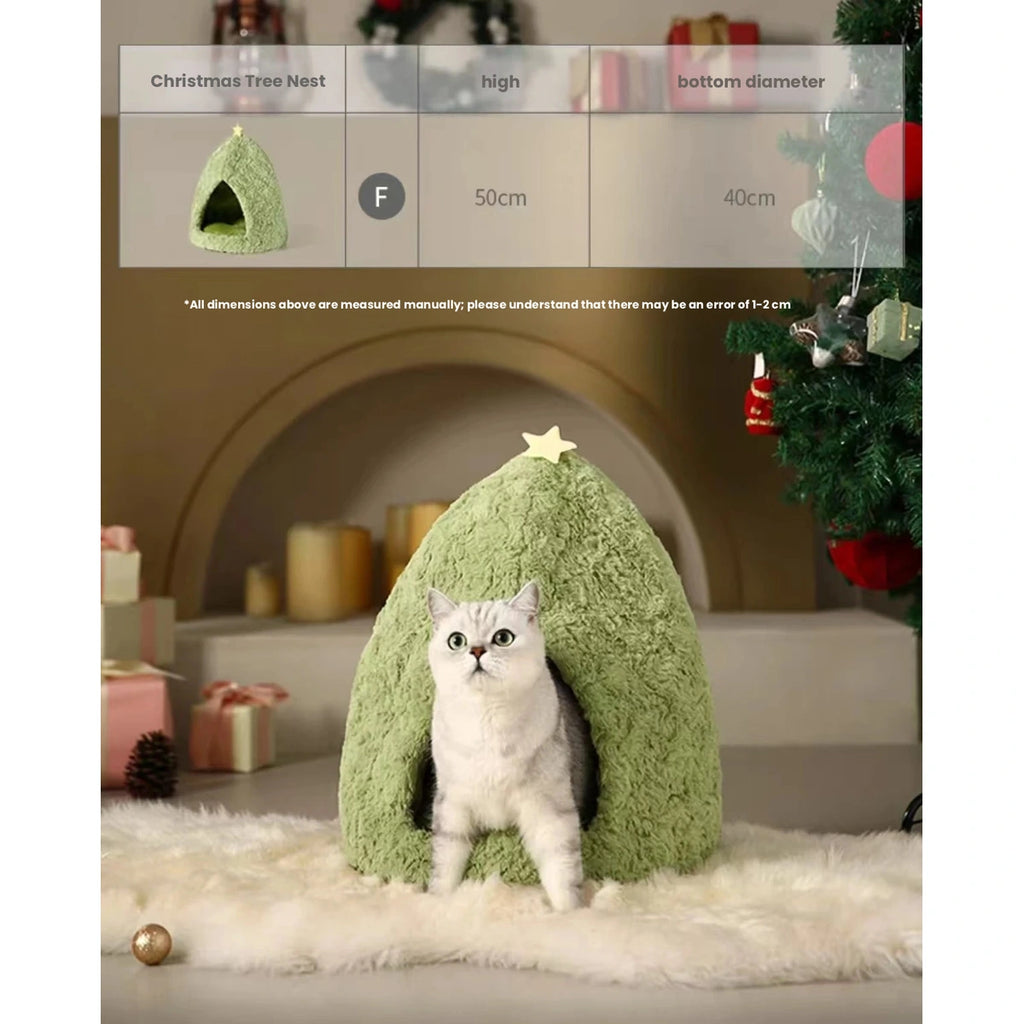 UFBemo Christmas pet house panel comparing the two shapes