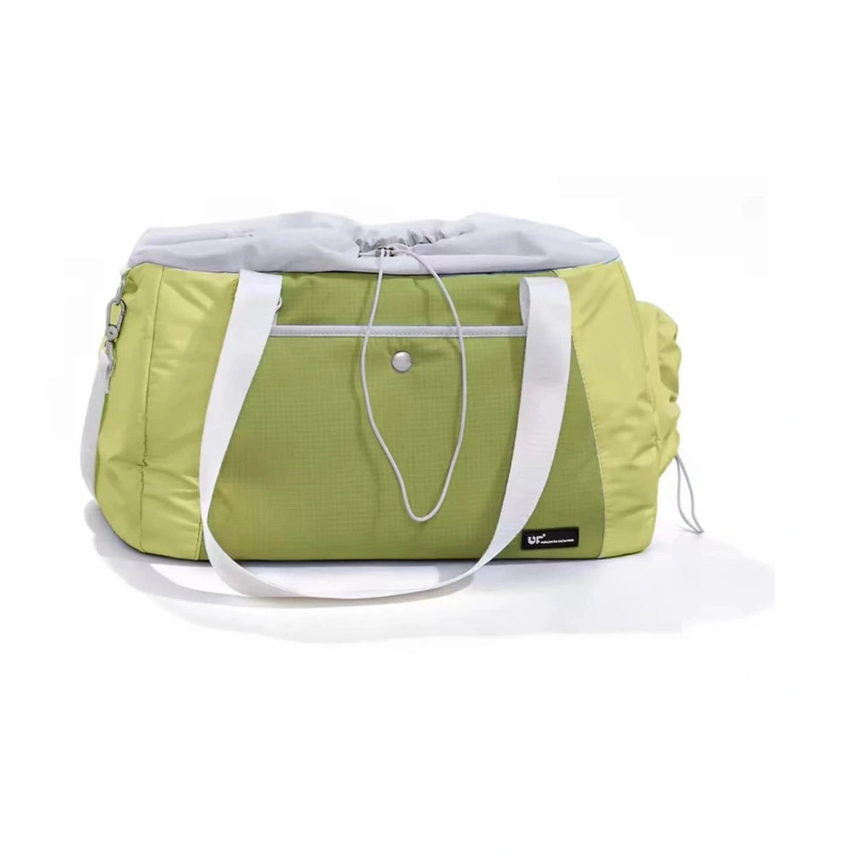 Green UF crossbody pet carrier bag with shoulder strap