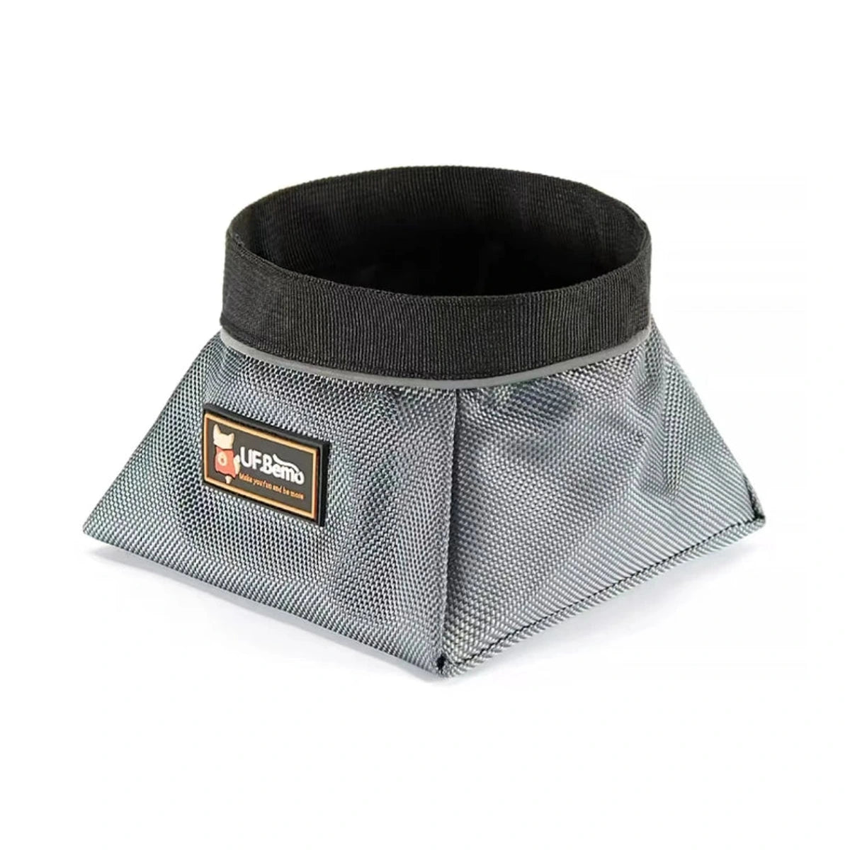 Grey UFBemo collapsible pet bowl opened