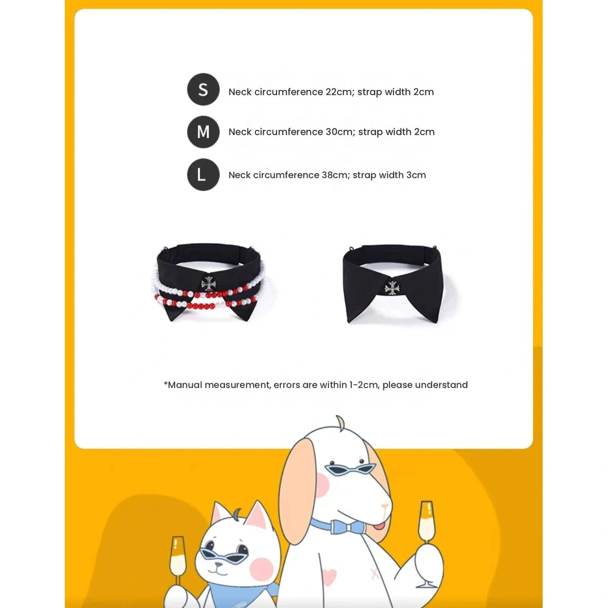 UFBemo collar construction and fastening information panel