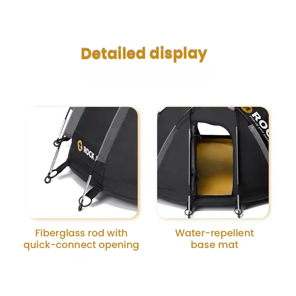 RockApe dog tent pole and mesh detail panels